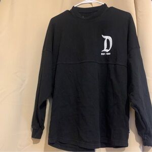 Disneyland Unisex Adult Spirit Jersey Crew Neck Pullover Sweatshirt Black XS